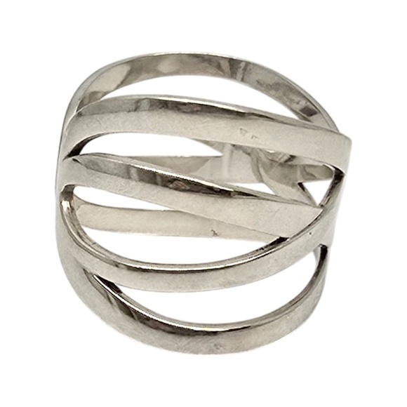 James Avery Sterling Silver Double X Crossover Infinity Cuff Bracelet #20911 - Picture 4 of 9